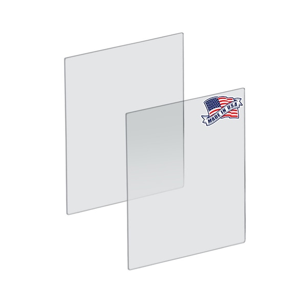 Azar Displays Plexiglass Acrylic Sheets Cut to Size, Clear Plastic Panels, 2PK 179624 - main